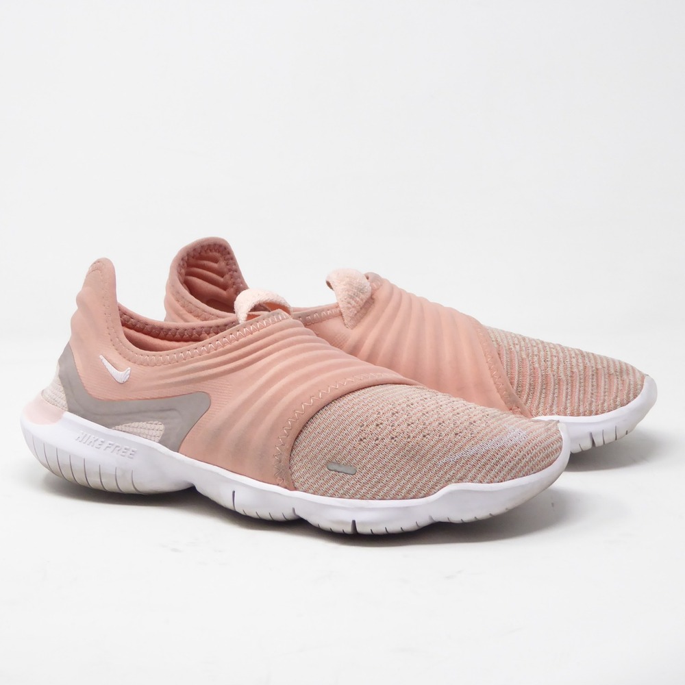 Nike Womens Free RN Flyknit 3.0 Pink Quartz Running Shoes AQ5708-600 Size 8